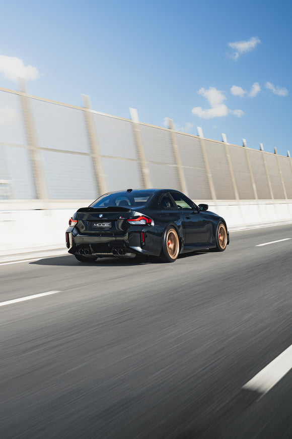 Exon Gloss Black M Performance Style Side Winglet Splitters for BMW M2 G87 - MODE Auto Concepts