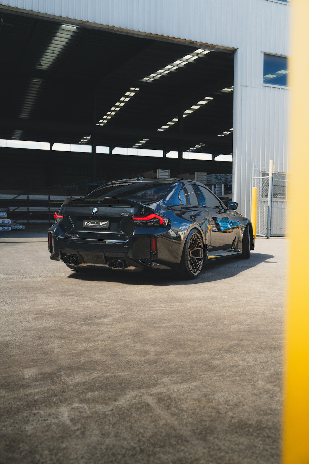 Aileron de coffre Exon Gloss Black M Performance Style pour BMW M2 F87 inc. Compétition &amp; Série 2 F22