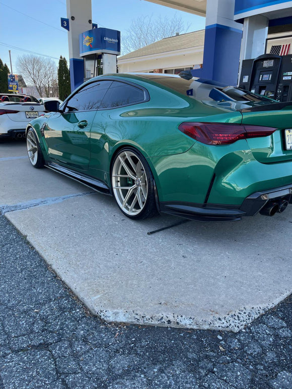 Carbon Pre-Preg MHC Style Rear Side Splitter for BMW M3 G80 G81 M4 G82 G83 - MODE Auto Concepts