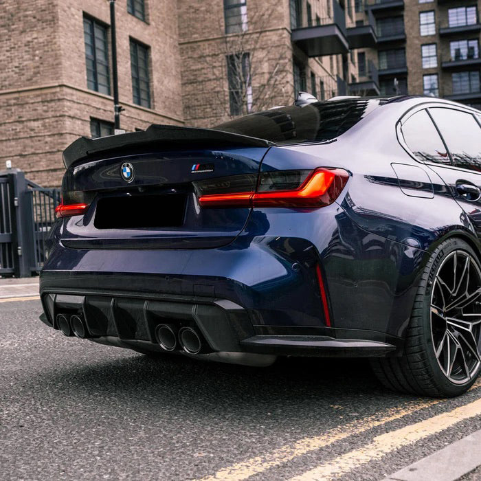 Carbon Pre-Preg M Performance Style Rear Diffuser for BMW M3 G80 G81 M4 G82 G83 - 0