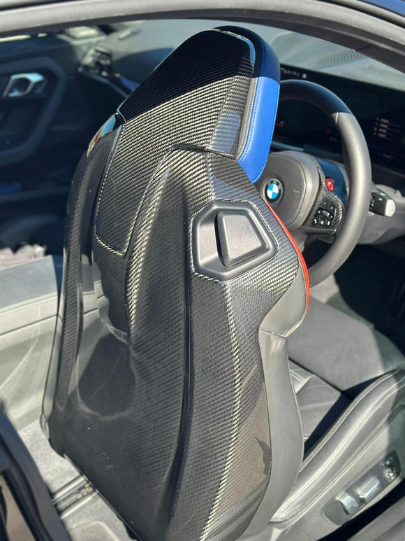 Carbon Pre-Preg Seat Back Upper & Lower Trim Set for BMW M4 G82 G83 & M2 G87 - MODE Auto Concepts