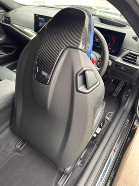 Carbon Pre-Preg Seat Back Upper Trim for BMW M3 G80 G81 M4 G82 G83 M2 G87 - MODE Auto Concepts