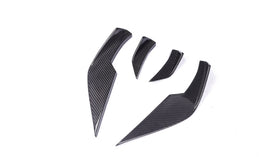 Carbon Pre-Preg V Style Front Bumper Canards for BMW M3 G80 G81 M4 G82 G83 - MODE Auto Concepts