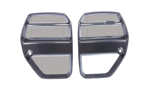Carbon Pre-Preg V Style ACC Grille w. Mesh for BMW M3 G80 G81 M4 G82 G83 - MODE Auto Concepts