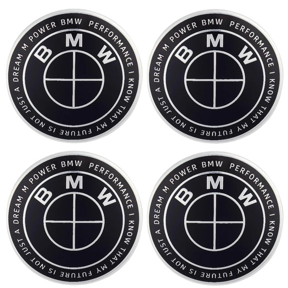 Emblex BMW LTD. Edition Black Style Wheel Center Cap 68mm for BMW 1 2 3 4 5 6 7 8-Series 1M M2 M3 M4 X5M X6M Z3 Z4 Z8 - MODE Auto Concepts
