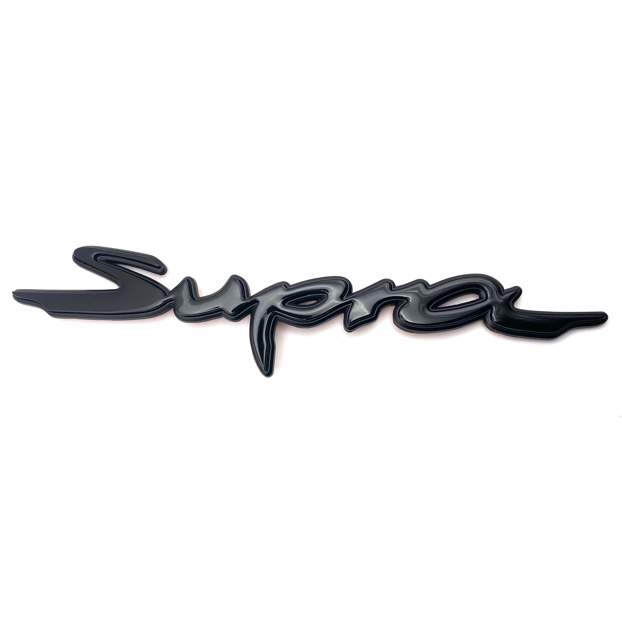 Emblex Gloss Black Supra Rear Badge Emblem for Toyota Supra A90