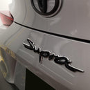 Emblex Gloss Black w. Chrome Outer Supra Rear Badge Emblem for Toyota Supra A90 - MODE Auto Concepts
