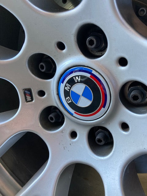 Exon BMW 50th Anniversary Style Wheel Center Cap for BMW 1 2 3 4 5 6 7 8-Series 1M M2 M3 M4 X5M X6M Z3 Z4 Z8 - MODE Auto Concepts