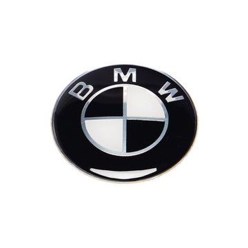 Emblex BMW Style Stealth Black / White Steering Wheel Badge Emblem for BMW 1 2 3 4 5 6 7 8-Series 1M M2 M3 M4 M5 M6 M8 - MODE Auto Concepts