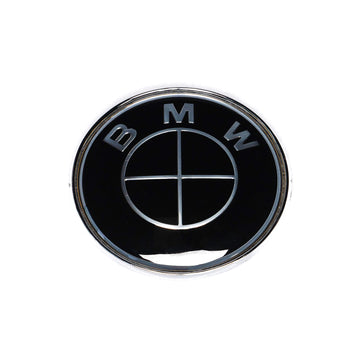 Emblex BMW Style Stealth Black / Black Hood Badge Emblem for BMW E-Series 1M E82 M3 E90 E92 M5 E60 M6 E63 & 1 3 5 6 7 Series E88 E91 E61 E64 E65 - MODE Auto Concepts