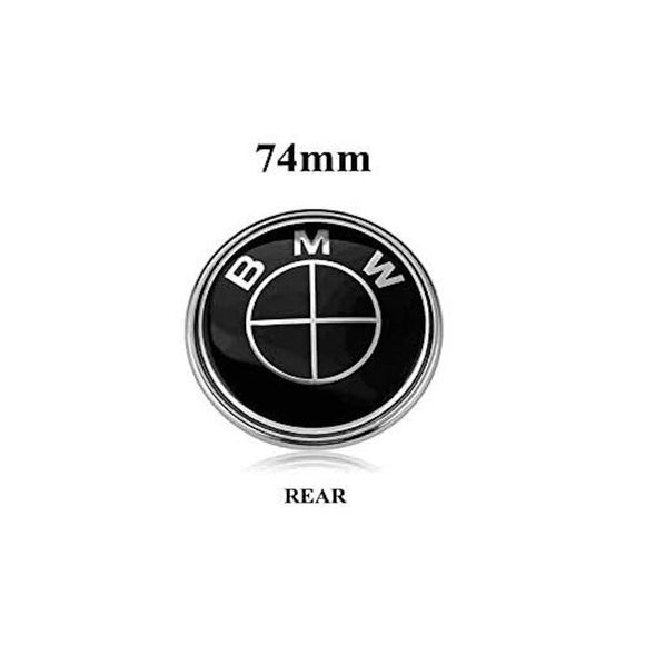 Emblex BMW Style Stealth Black / Black Trunk Badge Emblem for BMW 1 2 3 4 5 6 7 8-Series 1M M2 M3 M4 M5 M6 M8 - MODE Auto Concepts