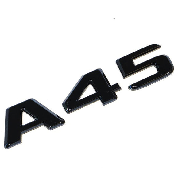 Emblex Gloss Black A45 Trunk Badge Emblem for Mercedes Benz AMG A45 - MODE Auto Concepts