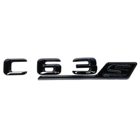 Emblex Gloss Black C63s Badge Emblem for Mercedes Benz AMG C63 S W205 - MODE Auto Concepts