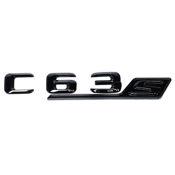 Emblex Gloss Black C63s Badge Emblem for Mercedes Benz AMG C63 S W205 - MODE Auto Concepts