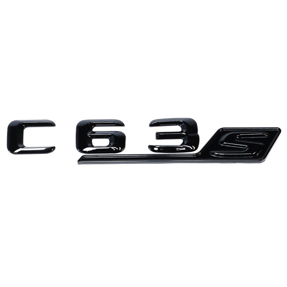 Emblex Gloss Black C63s Badge Emblem for Mercedes Benz AMG C63 S W205 - MODE Auto Concepts