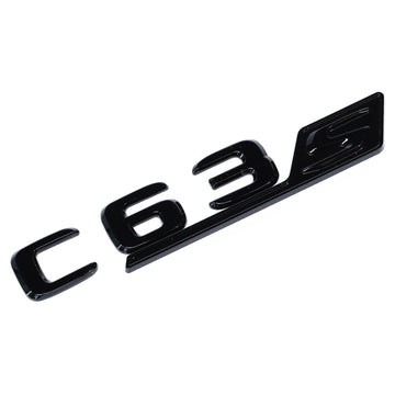 Emblex Gloss Black C63s Badge Emblem for Mercedes Benz AMG C63 S W205 - MODE Auto Concepts