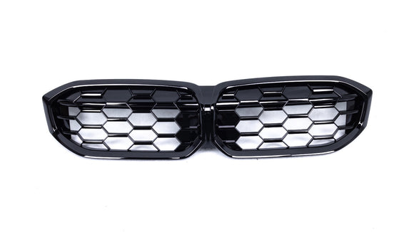 Exon Gloss Black Diamond Grille for BMW 3-Series LCI inc. 320i 330i M340i G20 G21 G28 (2023-present)