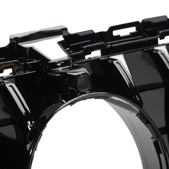 Exon Gloss Black w. Chrome Strip Panamericana GT Style Grille for Mercedes Benz C-Class & C43 AMG (W205) (15-21) - MODE Auto Concepts