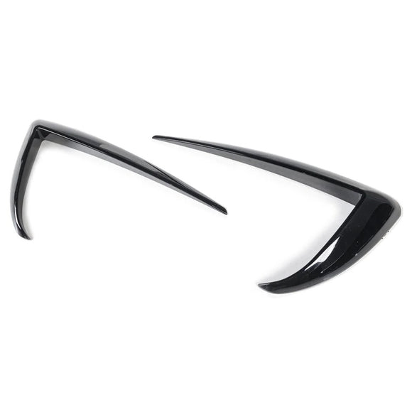 Exon Gloss Black Front Bumper Blade Trims for Tesla Model Y inc. Performance PYD (2022-2024)