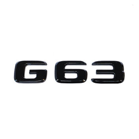 Emblex Gloss Black G63 Trunk Badge Emblem for Mercedes-Benz AMG G63 W463 - MODE Auto Concepts