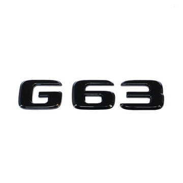 Emblex Gloss Black G63 Trunk Badge Emblem for Mercedes-Benz AMG G63 W463 - MODE Auto Concepts
