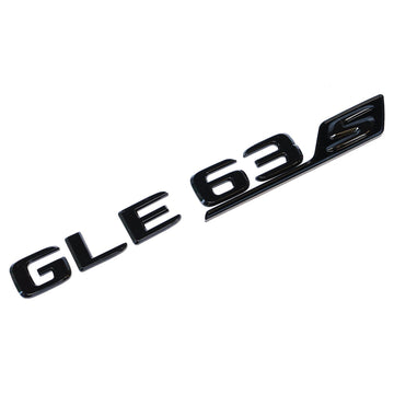 Emblex Gloss Black GLE63s Trunk Badge Emblem for Mercedes-Benz AMG GLE63S W167 - MODE Auto Concepts