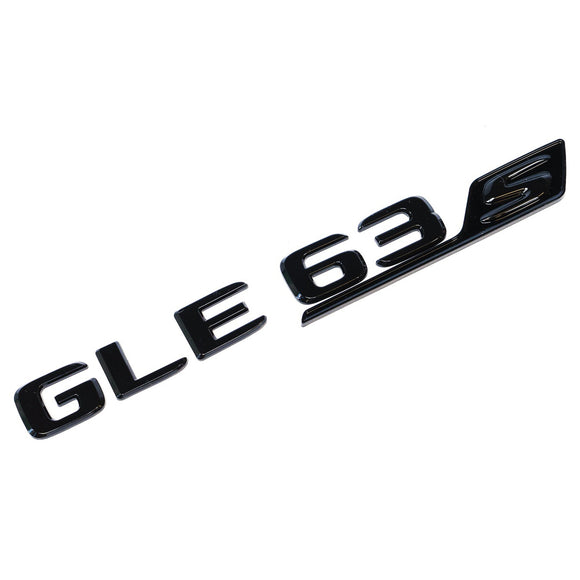 Emblex Gloss Black GLE63s Trunk Badge Emblem for Mercedes-Benz AMG GLE63S W167 - MODE Auto Concepts