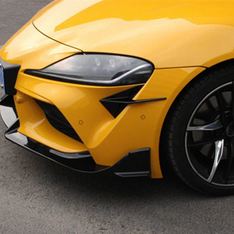 Exon Gloss Black GT Style Front Bumper Trims for Toyota Supra A90 - 0