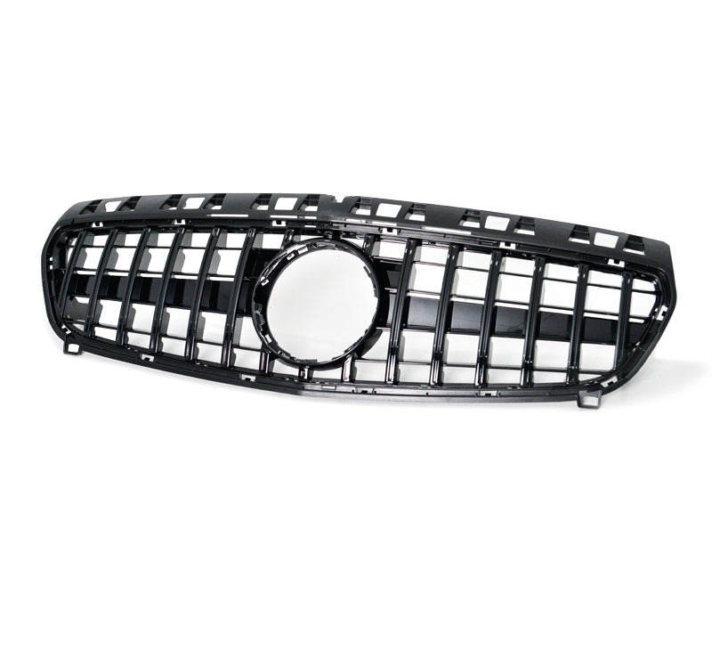 Exon Gloss Black GT Style Panamericana Grille for Mercedes Benz A-Class & A45 AMG W176 Pre-Facelift - MODE Auto Concepts