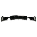 Exon Gloss Black M Performance Style Rear Diffuser w. Dual Outlet for BMW 4-Series F32 F33 F36 M-Sport - MODE Auto Concepts