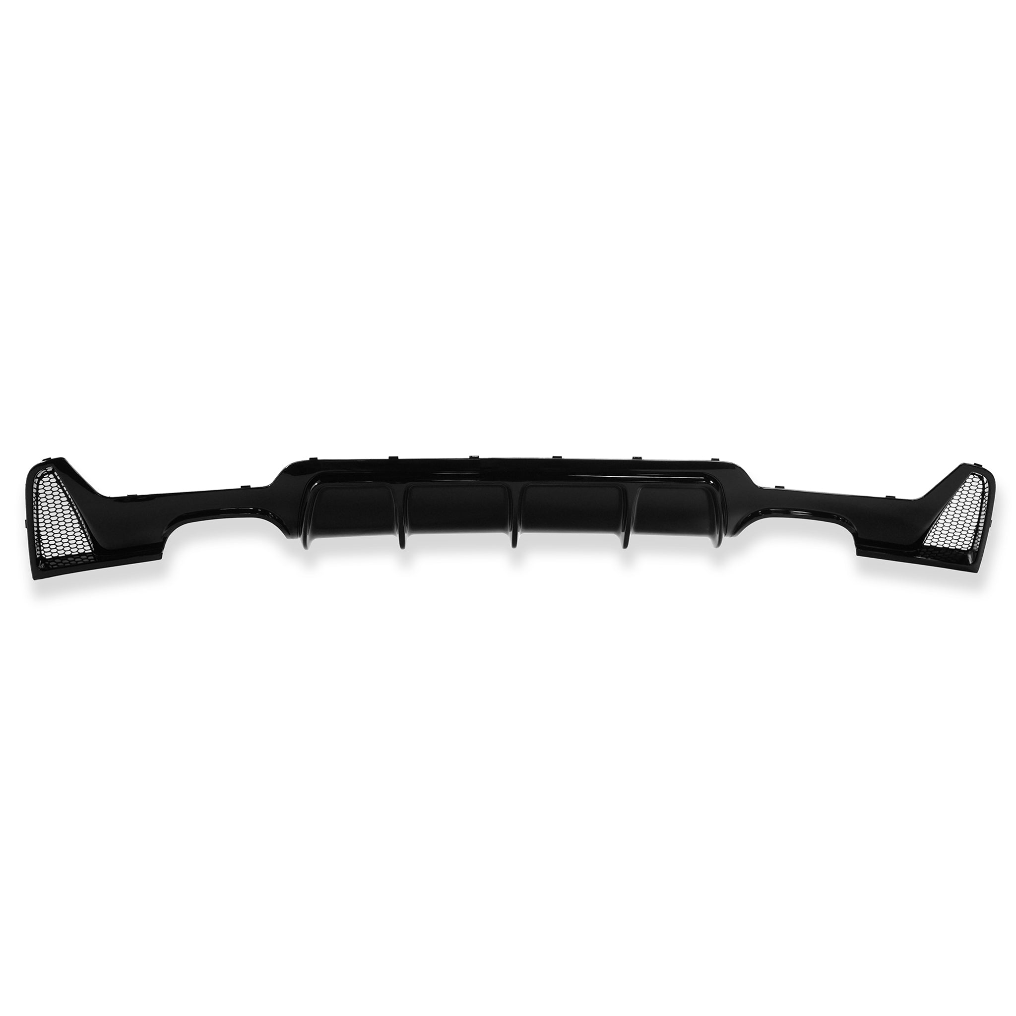 Quad Diffuser Exon Gloss Black M Performance Style Rear Diffuser w. Quad Outlet for ...