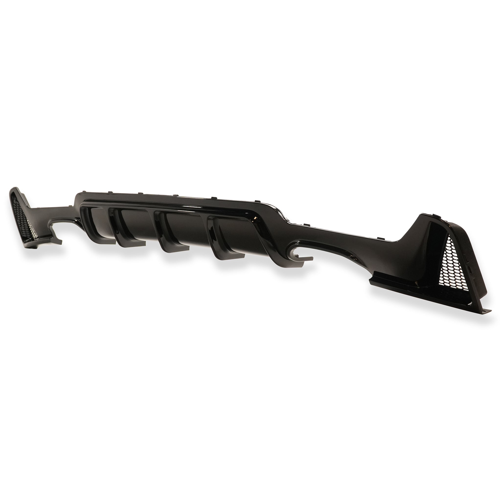 Exon Gloss Black M Performance Style Rear Diffuser w. Quad Outlet for ...