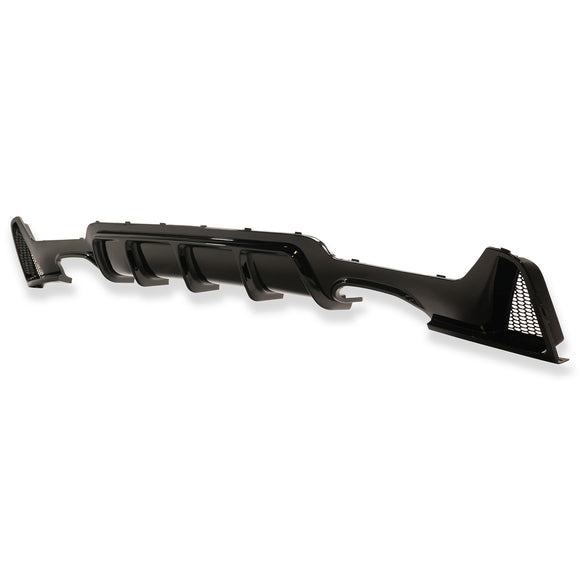 Exon Gloss Black M Performance Style Rear Diffuser w. Quad Outlet for BMW 4-Series F32 F33 F36 M-Sport - MODE Auto Concepts