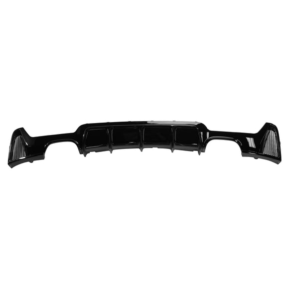 Exon Gloss Black M Performance Style Rear Diffuser w. Quad Outlet for BMW 4-Series F32 F33 F36 M-Sport - MODE Auto Concepts