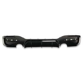 Exon Gloss Black Rear Diffuser w. Dual Outlet for BMW 1-Series M135i LCI & M140i F20 M-Sport - MODE Auto Concepts