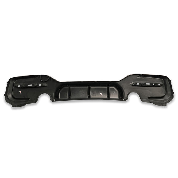 Exon Gloss Black Rear Diffuser w. Dual Outlet for BMW 1-Series M135i LCI & M140i F20 M-Sport - MODE Auto Concepts