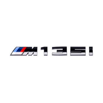 Emblex Gloss Black M135i Badge Trunk Emblem for BMW 1-Series M135i F20 F21 F40 - MODE Auto Concepts