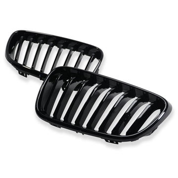 Exon Gloss Black Single Slat Grille for BMW 2-Series inc. M235i M240i F22/F23 - MODE Auto Concepts