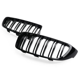 Exon Gloss Black M3/M4 Style Twin Slat Grille for BMW 4-Series F32 - MODE Auto Concepts
