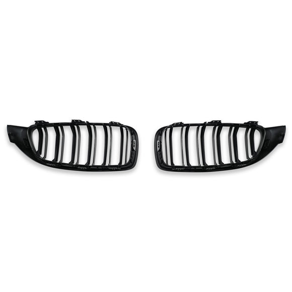 Exon Gloss Black M3/M4 Style Twin Slat Grille for BMW 4-Series F32 - MODE Auto Concepts
