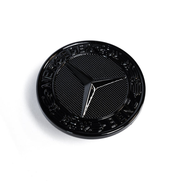 Emblex Gloss Black Mercedes Benz Style Hood Bonnet Badge Emblem for Mercedes Benz AMG GLC-Class GLC43 GLC63 S AMG & GLE-Class GLE43 GLE53 GLE63 S AMG - MODE Auto Concepts
