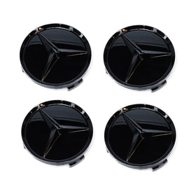 Emblex Gloss Black Mercedes Benz Style Wheel Center Cap Badge Emblem for Mercedes Benz AMG A35 A45 C43 C63 S GLC43 GLC63 S - MODE Auto Concepts