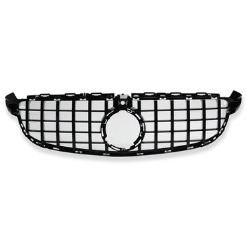 Exon Gloss Black Panamericana GT Style Grille for Mercedes Benz C63/C63s AMG (W205) Facelift (19-22) - MODE Auto Concepts