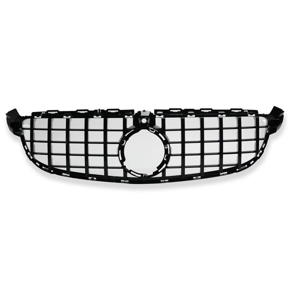 Exon Gloss Black Panamericana GT Style Grille for Mercedes Benz C63/C63s AMG (W205) Facelift (19-22) - MODE Auto Concepts