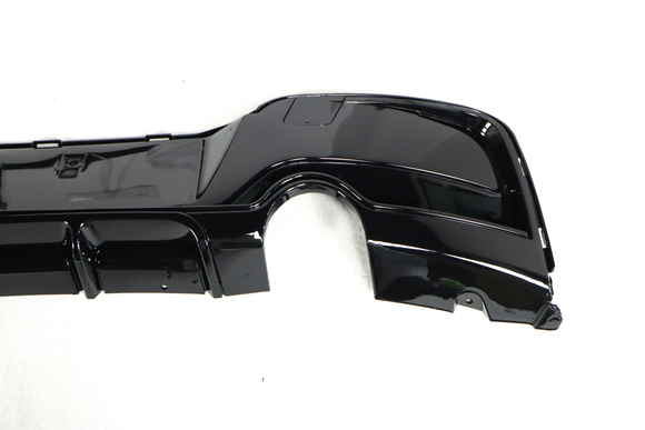 Exon Gloss Black Rear Diffuser w. Dual Outlet for BMW 1-Series M135i F20 M-Sport Pre-LCI - MODE Auto Concepts