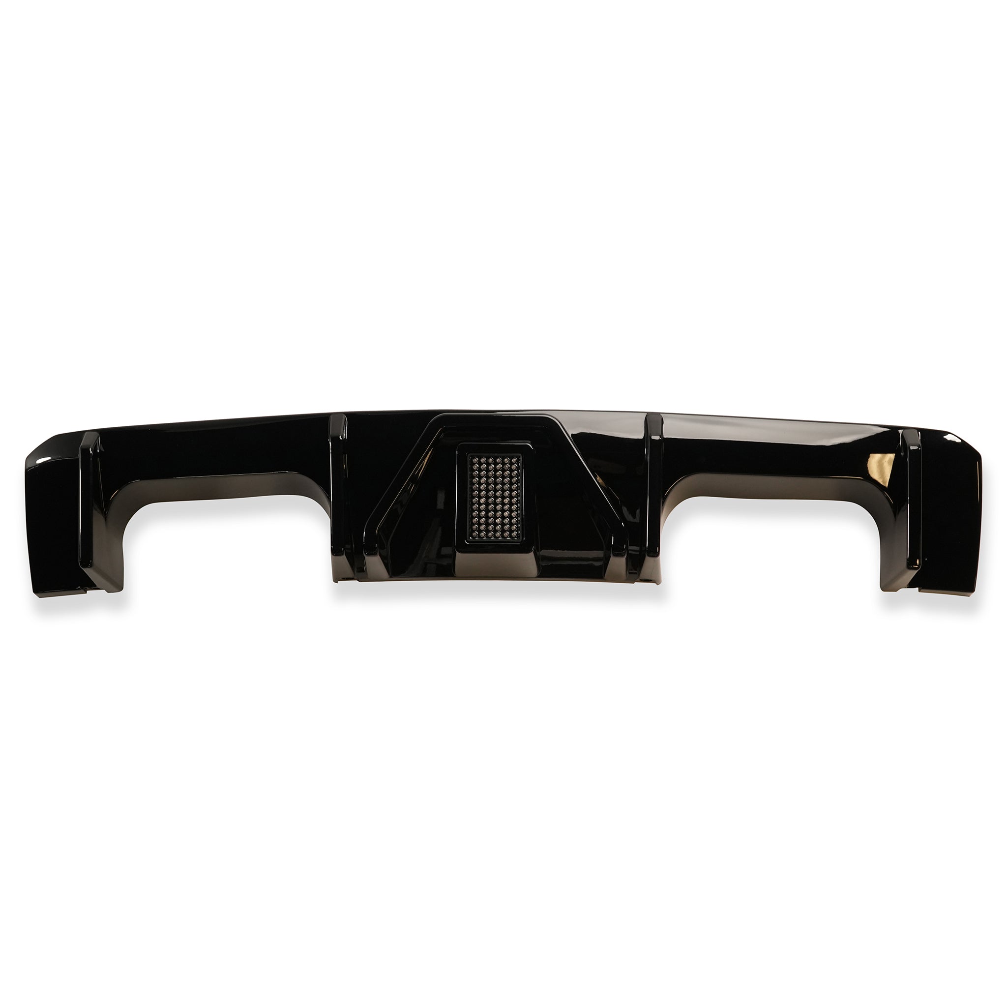 Double Rear Diffuser F1 Exon Gloss Black Rear Diffuser w. Motorsport / F1 Style LED 3rd Brake ...