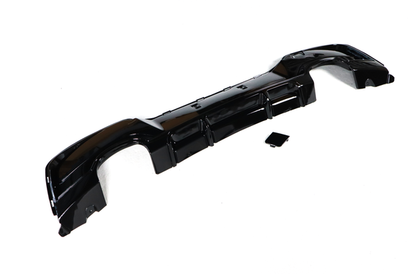 Exon Gloss Black Rear Diffuser w. Quad Outlet for BMW 1-Series 114i 116i 118i 125i M135i F20 M-Sport Pre-LCI - MODE Auto Concepts
