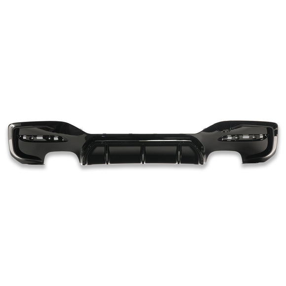 Exon Gloss Black Rear Diffuser w. Quad Outlet for BMW 1-Series M135i LCI & M140i F20 M-Sport - MODE Auto Concepts