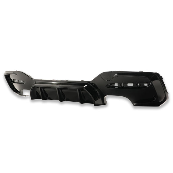 Exon Gloss Black Rear Diffuser w. Quad Outlet for BMW 1-Series M135i LCI & M140i F20 M-Sport - MODE Auto Concepts