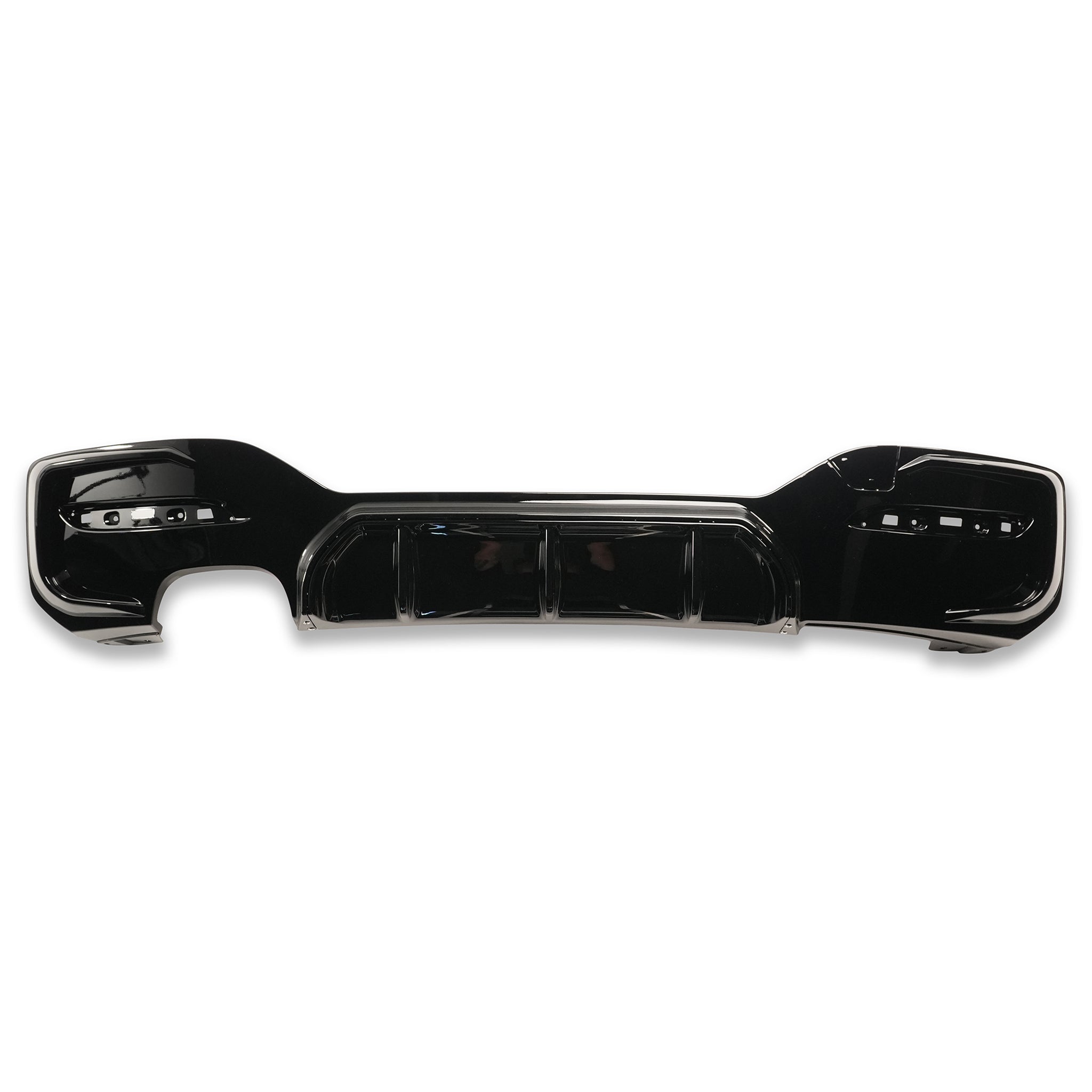 Exon Gloss Black Rear Diffuser w. Single Outlet for BMW 1-Series 118i 120i 125i LCI F20 M-Sport - MODE Auto Concepts